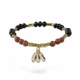 Natural Amber bracelet with gemstones
