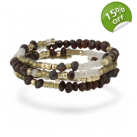 Amber Bracelet – Memory wire jewe..