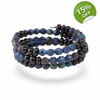 Amber Bracelet – Memory wire jewe..