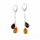 Jewelry gift for Mom - Earrings with Baltic amber