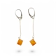 Silver Baltic Amber Earrings – Stunning Birthday..