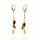 Sterling Silver 925 Earrings with Baltic amber