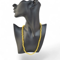 Fashion Yellow raw amber necklace