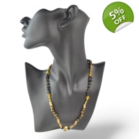 Amber necklace with hazelwood bea..