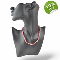 Gemstone with hazelwood necklace ..