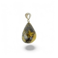 Exquisite Unique Silver Baltic Am..