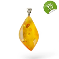 Stylish Natural Amber Necklace wi..