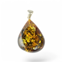 Silver Baltic Amber Jewelry Piece..