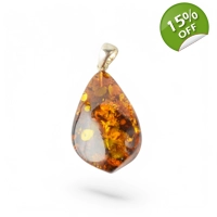 Silver Baltic Amber Pendant – Uni..
