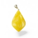 Amber Pendant - Drop Amber Pendant With Silver Amber Pendant - Drop Amber Pendant With Silver