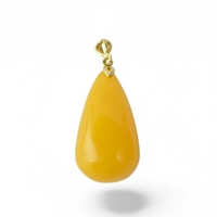 Silver Baltic Amber Pendant – A N..