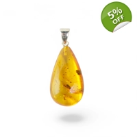 Amber Pendant - Teardrop Pendant ..