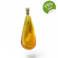 Baltic Amber Pendant With Insect