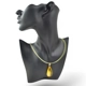 Yellow  Teardop Amber Pendant Yellow  Teardop Amber Pendant