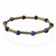 Healing gemstones bracelet with hazelwood beads
