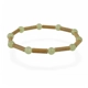 Prehnite beads bracelet with hazelwood healing b..