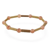 Sunstone bracelet with hazelwood ..