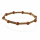Gemstones bracelet with hazelwood beads - Birthd..